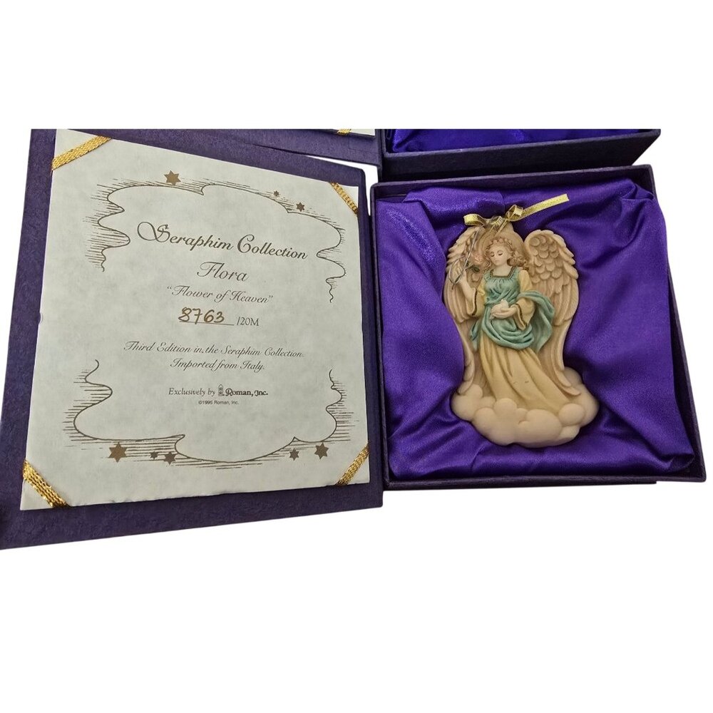 5 Seraphim Collection by Roman Angel Ornaments Italy LE w/ Box & Certificates - Picture 2 of 7